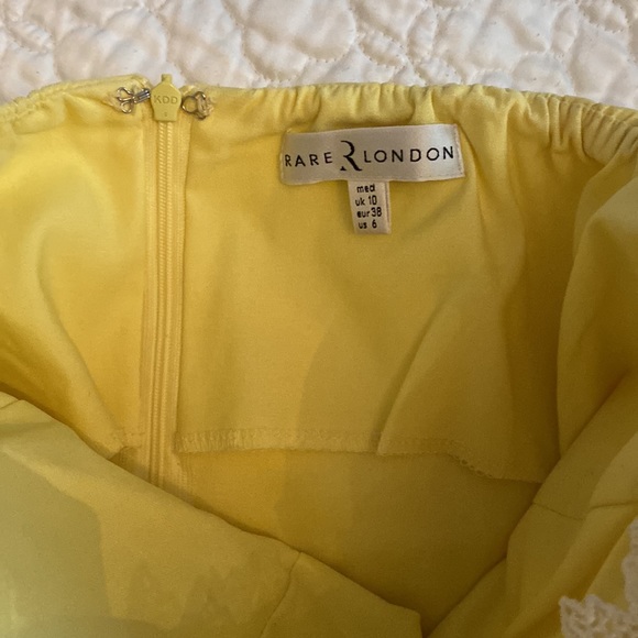 Yellow strapless mini dress - Picture 5 of 5